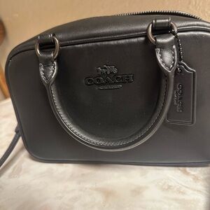 Coach Black Leather Women's Bag